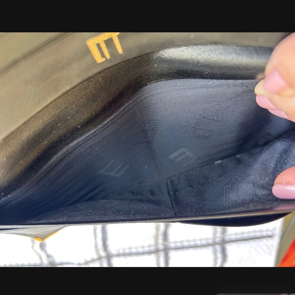 Dunhill Calf Skin Black and Gold Wallet - Picture 6 of 8